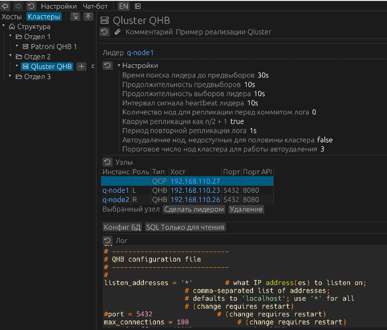 Кластер Qluster